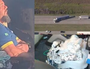 Caminhoneiro vive momentos de terror após sequestradores colocarem bomba falsa em cabine; veja vídeo