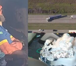 Caminhoneiro vive momentos de terror após sequestradores colocarem bomba falsa em cabine; veja vídeo