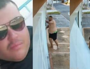 Após receber medida protetiva, homem tenta invadir casa da cunhada para matar esposa; veja vídeo