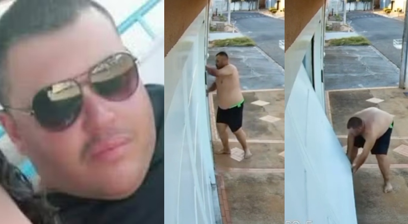 Após receber medida protetiva, homem tenta invadir casa da cunhada para matar esposa; veja vídeo