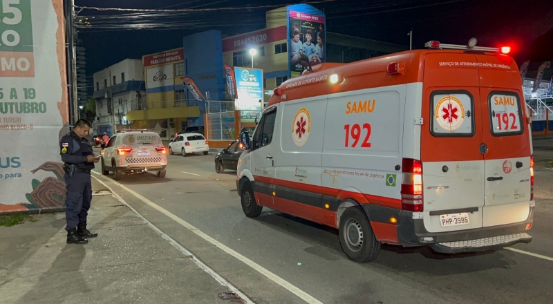 Homem é atropelado e fica em estado grave na Avenida Efigênio Salles; veja vídeo