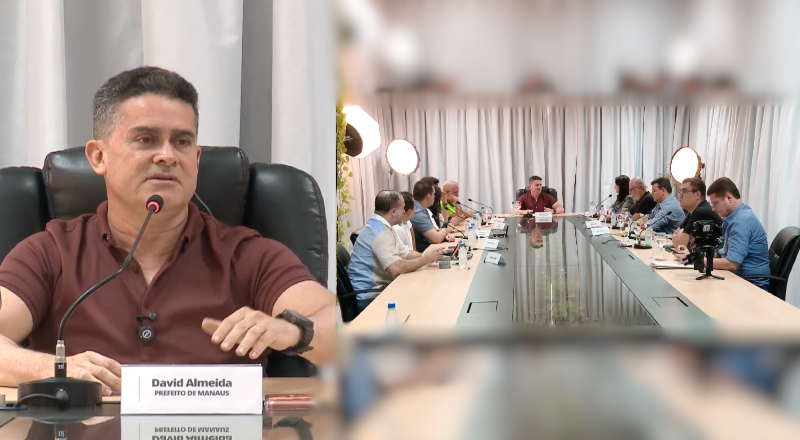 Prefeito David Almeida reforça compromisso com a transparência e responde a críticas em live com a imprensa; veja vídeo