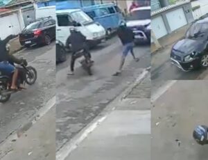 "Strike!": assaltante na garupa tem "CPF cacelado" por motorista que não teve piedade; veja vídeo