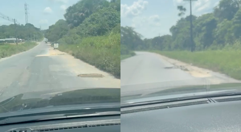 “Buracada doida”: motoristas denunciam realidade da AM-010 após inauguração de obra do Governo do Amazonas; veja vídeo
