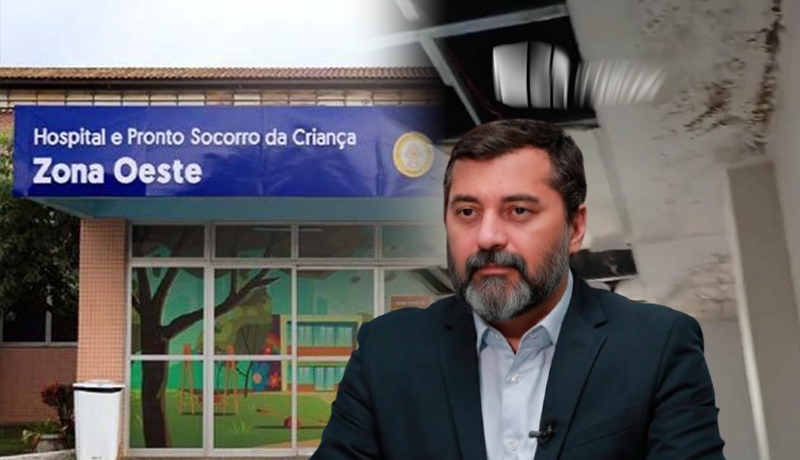 Teto caindo e falta de insumos: mãe denuncia precariedade no Hospital da Criança, na Compensa; veja vídeo