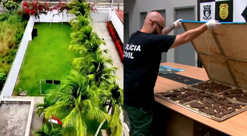 Mansão na Ponta Negra é alvo de apreensão de 40 kg de ‘cocaína negra’; veja vídeo