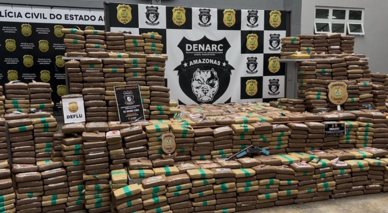 Megaoperação apreende 1 tonelada de skunk avaliada em R$ 24 milhões em Iranduba