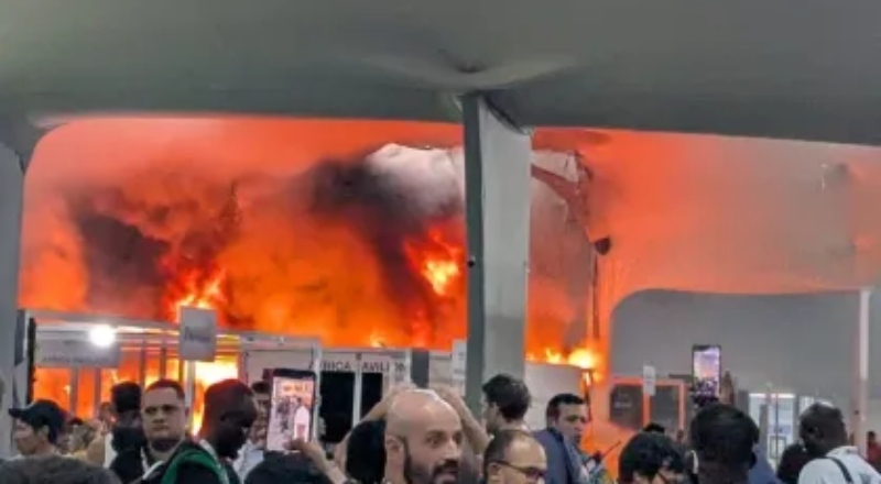 Incêndio na COP30 causa pânico e evacuação de pavilhão, em Belém; veja vídeos