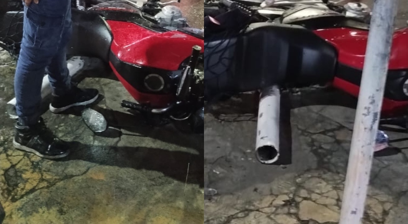 Urgente: acidente entre carro e moto deixa piloto com a perna quebrada no bairro Cidade Nova; veja vídeo
