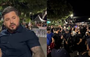 Vereador Amauri Gomes instiga violência e radicalismo na manifestação dos professores na Ponta Negra