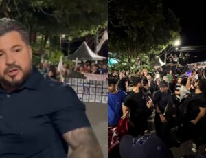 Vereador Amauri Gomes instiga violência e radicalismo na manifestação dos professores na Ponta Negra