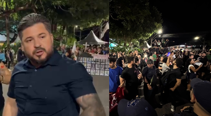 Vereador Amauri Gomes instiga violência e radicalismo na manifestação dos professores na Ponta Negra