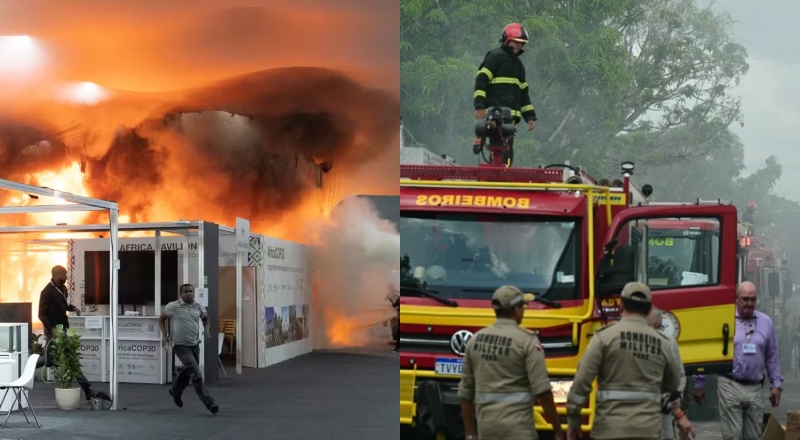 Seis pessoas seguem internadas após incêndio que atingiu pavilhões da COP 30 em Belém