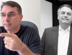 “Se meu pai morrer lá dentro, já sabem de quem é a culpa”, diz Flávio Bolsonaro; veja vídeo