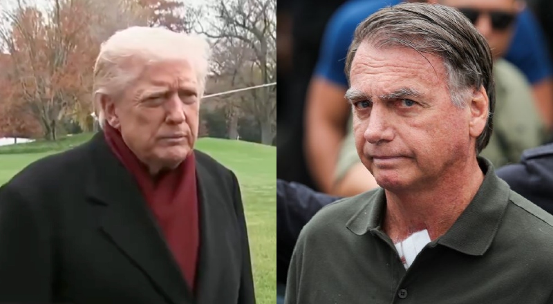 Trump chama prisão de Jair Bolsonaro de “estúpida”; veja vídeo