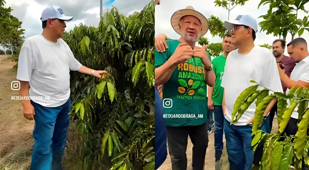 Senador Eduardo Braga visita áreas de produção e reforça ações para o agronegócio em Rio Preto da Eva: “O interior não pode ser só promessa”