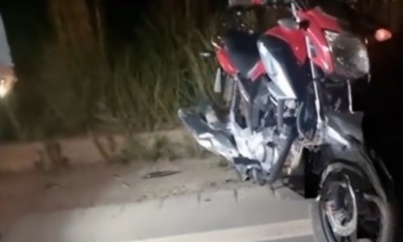 Casal sofre grave acidente de moto na BR-174