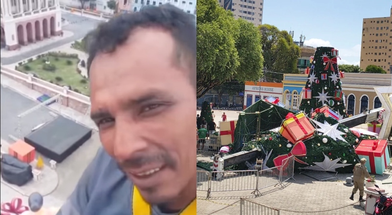 Funcionário da empresa Tomiasi, morto em acidente com guindaste, gravou vídeo sem equipamento de proteção antes da tragédia; veja