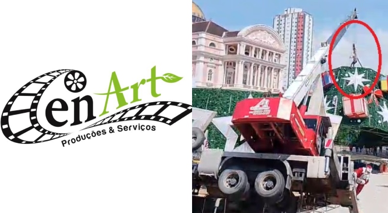Empresa Cenart não tinha autorização para operar guindaste em árvore de Natal que matou trabalhador, diz Crea-AM