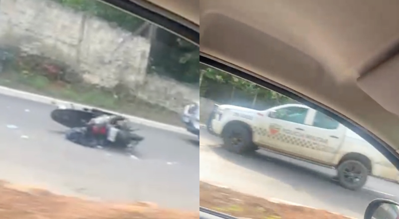 Urgente: grave acidente de moto na Avenida do Turismo, em Manaus; veja vídeo