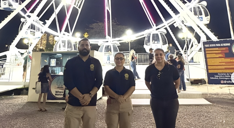 Crea-AM atesta legalidade e segurança em roda-gigante da Ponta Negra