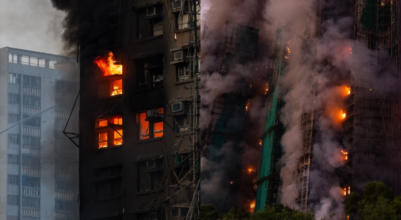 Tragédia em Hong Kong: incêndio em torres residenciais deixa mortos e feridos; veja vídeos