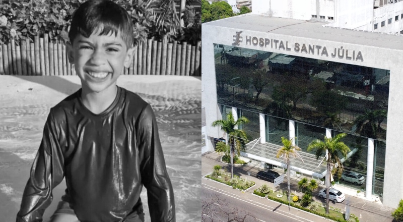 Menino de 6 anos morre no Hospital Santa Julia após superdosagem de adrenalina intravenosa em Manaus