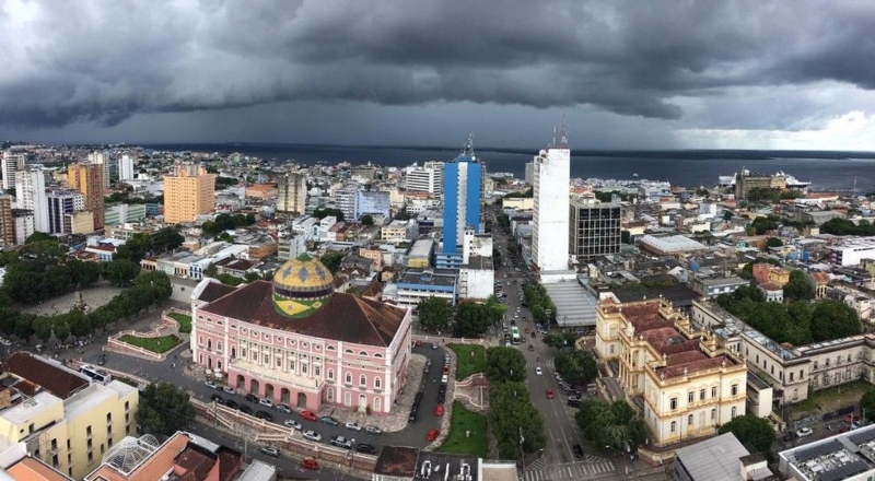 Manaus entra em alerta para pancadas fortes de chuva nesta sexta-feira (28)