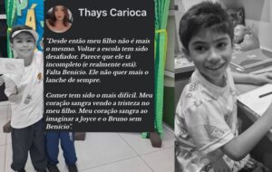 “Meu filho não é mais o mesmo”: mãe do melhor amigo de Benício relata que filho está sofrendo com a perda