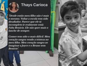 “Meu filho não é mais o mesmo”: mãe do melhor amigo de Benício relata que filho está sofrendo com a perda
