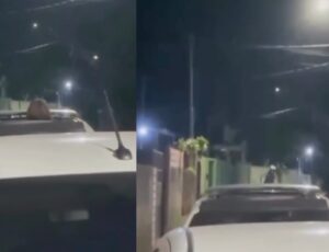 "Passada!”: funcionária sapeca é flagrada 'testando' o teto solar do carro do patrão; vídeo
