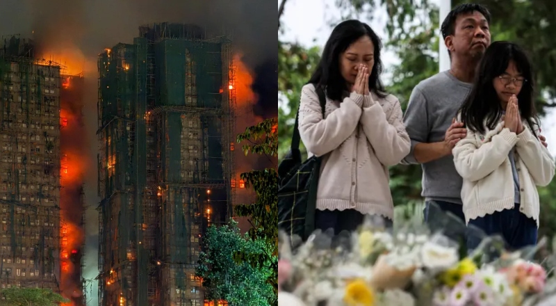 Sobe para 146 o número de mortos durante incêndio em Hong Kong