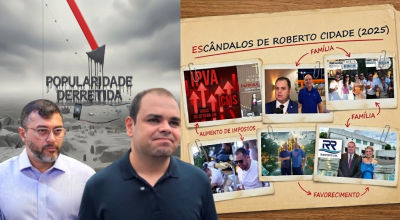 Blindagem a Wilson Lima e ostentação com a máquina pública custam caro: Roberto Cidade derrete em intenções de voto, diz Ipen/G6