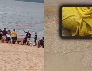 Jovem encontrado morto em praia da Maués teria sido filmado brigando na festa do Guaraná; veja vídeo