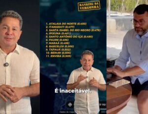 O "Ranking da Vergonha": Tadeu de Souza começa a expor o abandono de Wilson Lima no interior do Amazonas