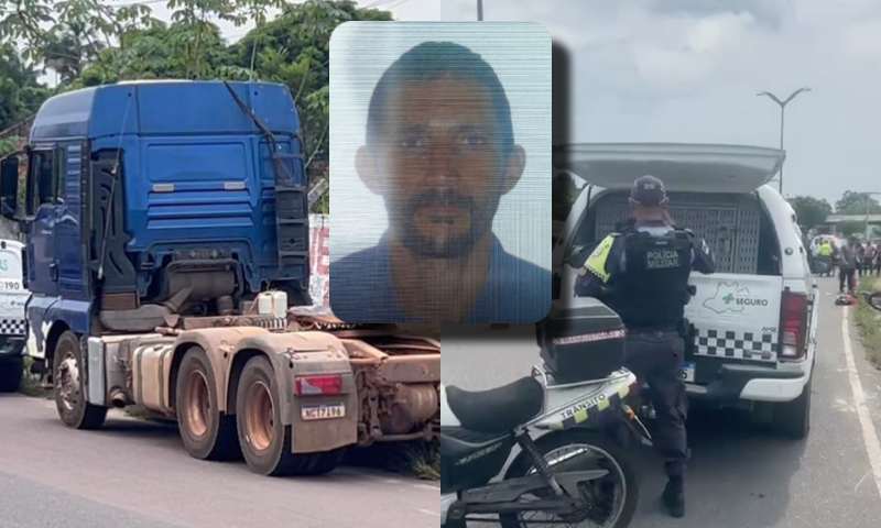 Saiba quem é o motorista de carreta que foi preso após matar motoqueiro atropelado em Manaus; veja vídeos