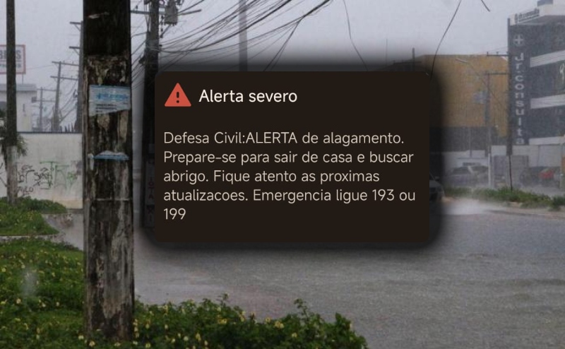 Forte chuva em Manaus faz Defesa Civil emitir alerta de alagamento: “prepare-se para sair de casa e buscar abrigo”