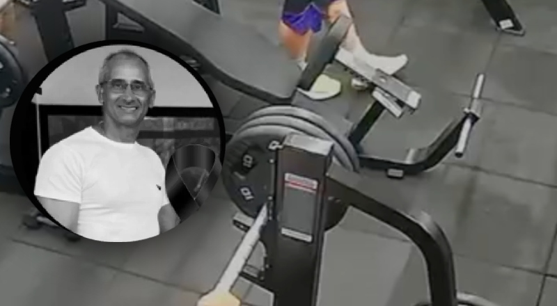 Homem morre após ser atingido por barra de supino em academia; veja vídeo