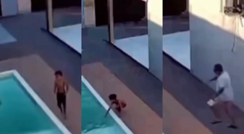 Homem se desespera ao ver filhos se afogando na piscina de casa: “Eu mandei ele puxar minha mão para não morrer, pai!”; veja vídeo