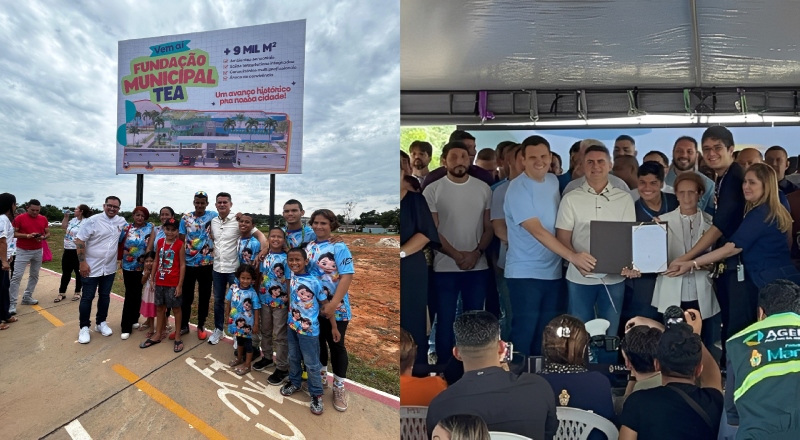 Prefeito David Almeida assina ordem de serviço para início da construção da Fundação Municipal TEA