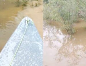 Urgente: moradores encontram outro corpo esquartejado boiando no Tarumã Açu; veja vídeo