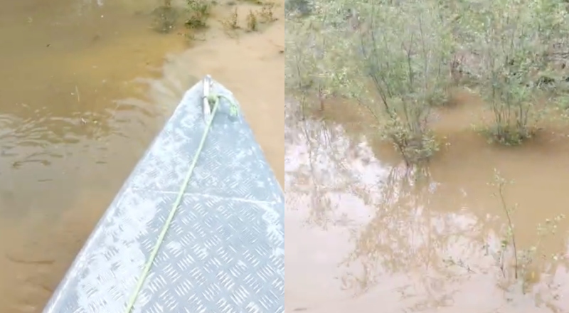 Urgente: moradores encontram outro corpo esquartejado boiando no Tarumã Açu; veja vídeo