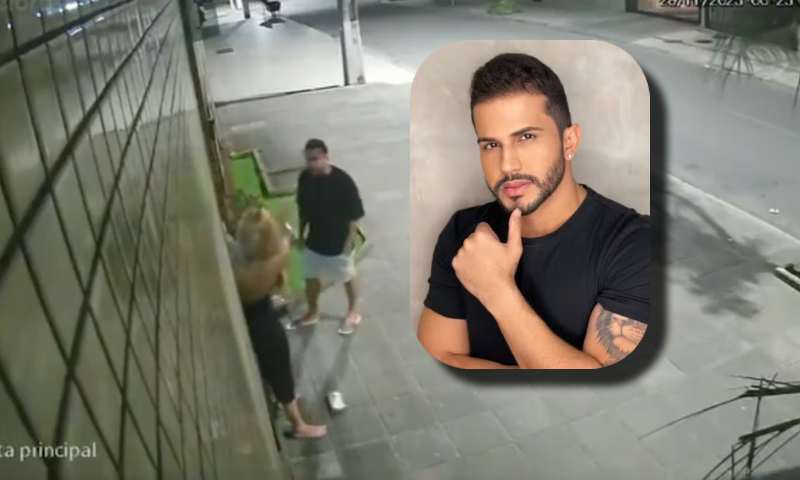 Influenciador Babal Guimarães é flagrado agredindo a namorada em frente a condomínio de luxo; veja vídeo
