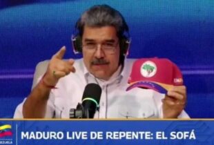 Com boné do MST e tentando falar português, Maduro convoca brasileiros em defesa da Venezuela; veja vídeo