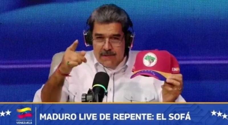 Com boné do MST e tentando falar português, Maduro convoca brasileiros em defesa da Venezuela; veja vídeo