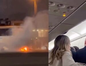 Pânico no Aeroporto de Guarulhos: incêndio faz passageiros abandorem tudo durante evacuação de avião; veja vídeo
