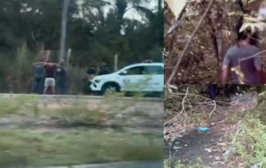 PMs vão investigar corpo desovado e descobrem grupo de “brotheragem” em matagal do Distrito Industrial; veja vídeo