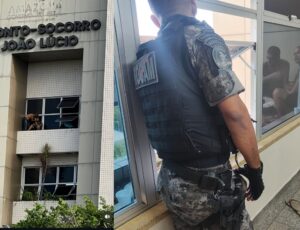 Pânico: casal surta e vai parar na janela do Hospital João Lúcio, em Manaus; veja vídeo