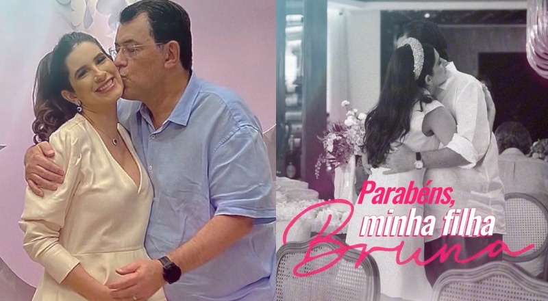 Senador Eduardo Braga celebra aniversário ao lado da filha Bruna; veja vídeo