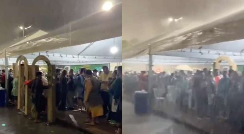 Tempestade faz espetáculo “Um Sonho de Natal” ser cancelado na Ponta Negra; veja vídeo